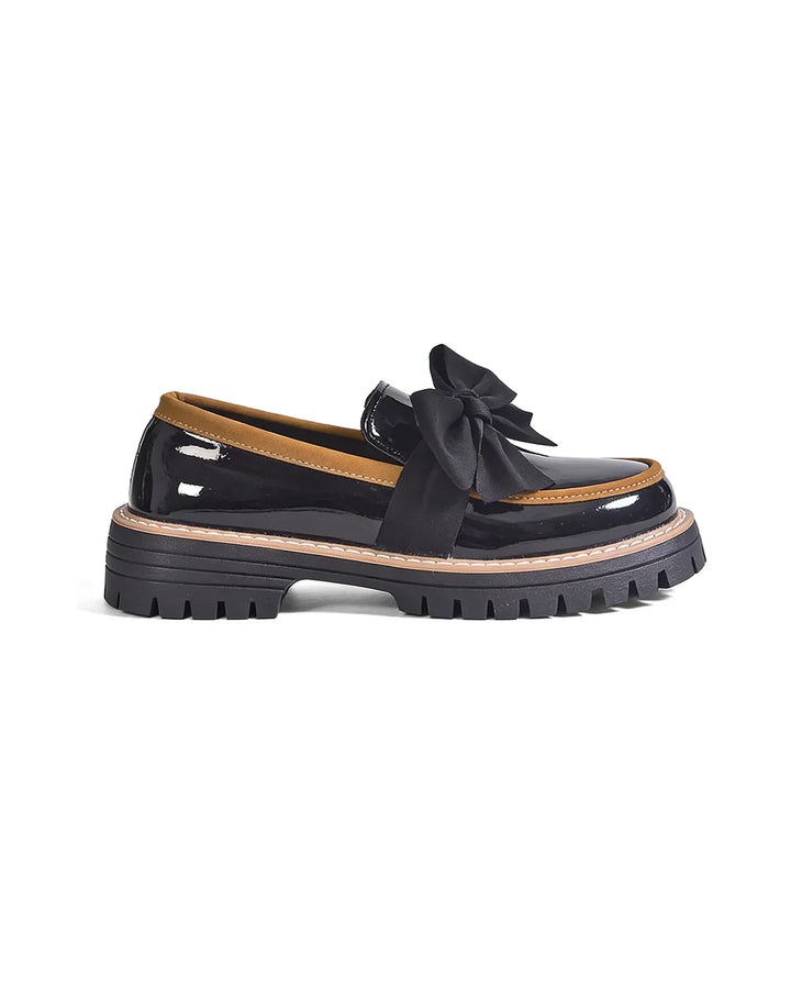 Valerie Bow Plateau Loafers
