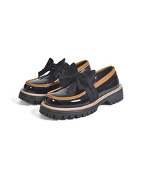 Valerie Bow Plateau Loafers