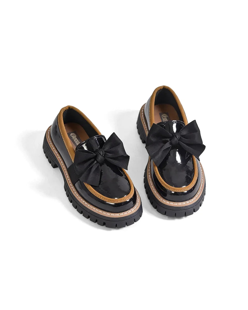 Valerie Bow Plateau Loafers