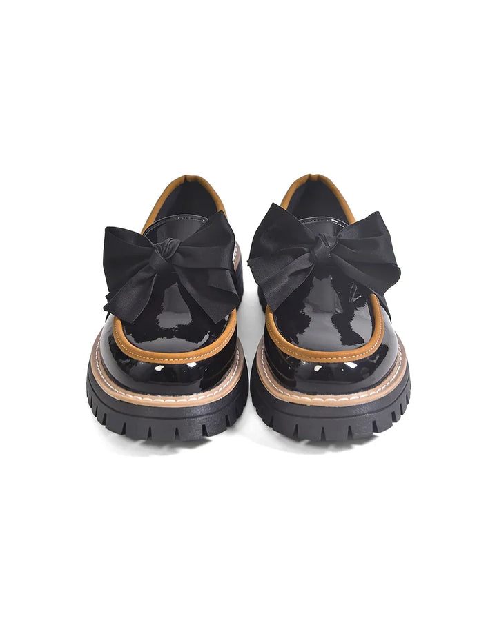 Valerie Bow Plateau Loafers