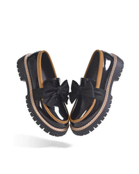 Valerie Bow Plateau Loafers