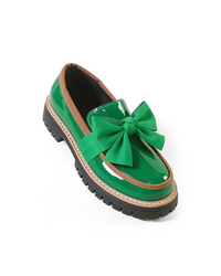 Valerie Bow Plateau Loafers