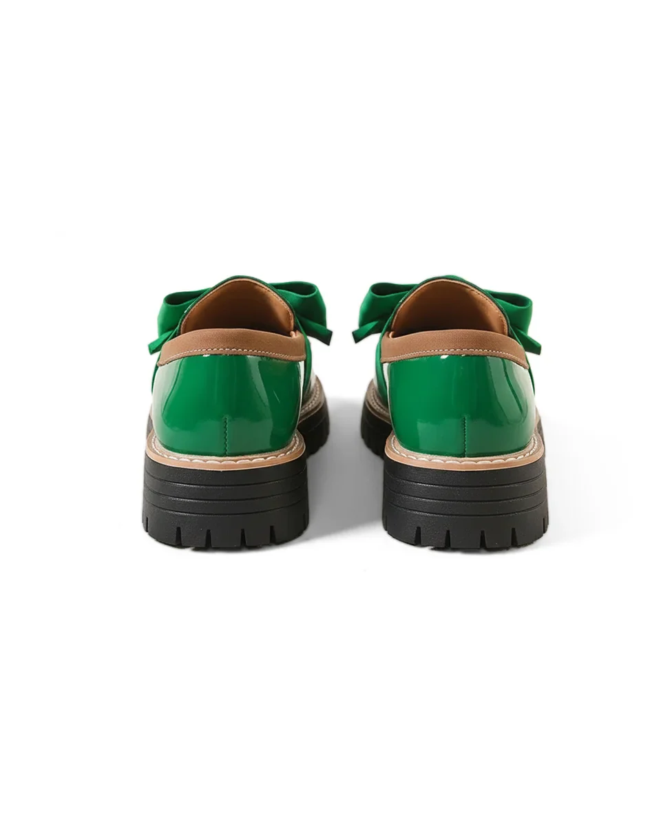 Valerie Bow Plateau Loafers