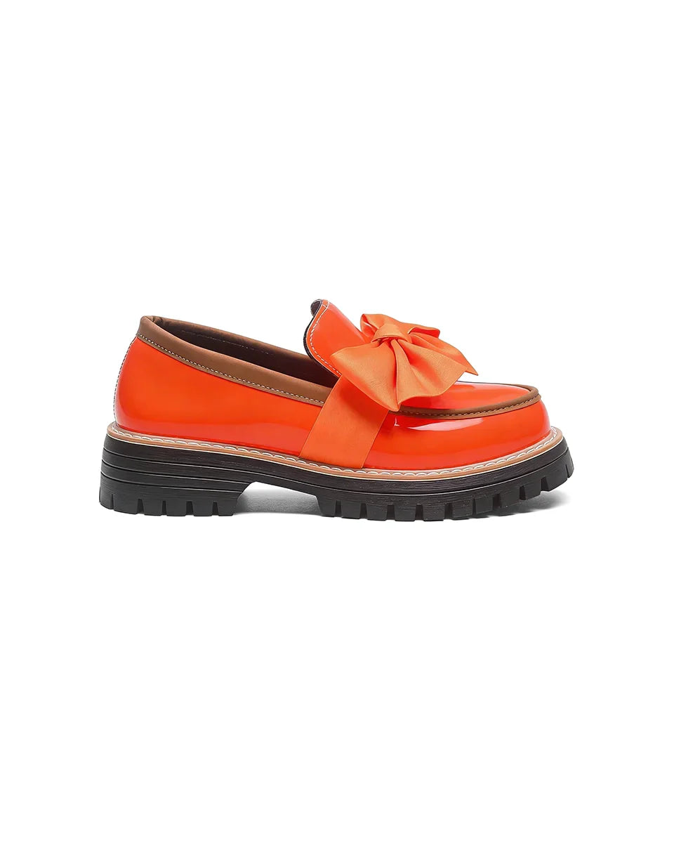 Valerie Bow Plateau Loafers