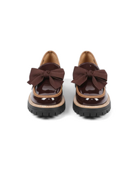 Valerie Bow Plateau Loafers
