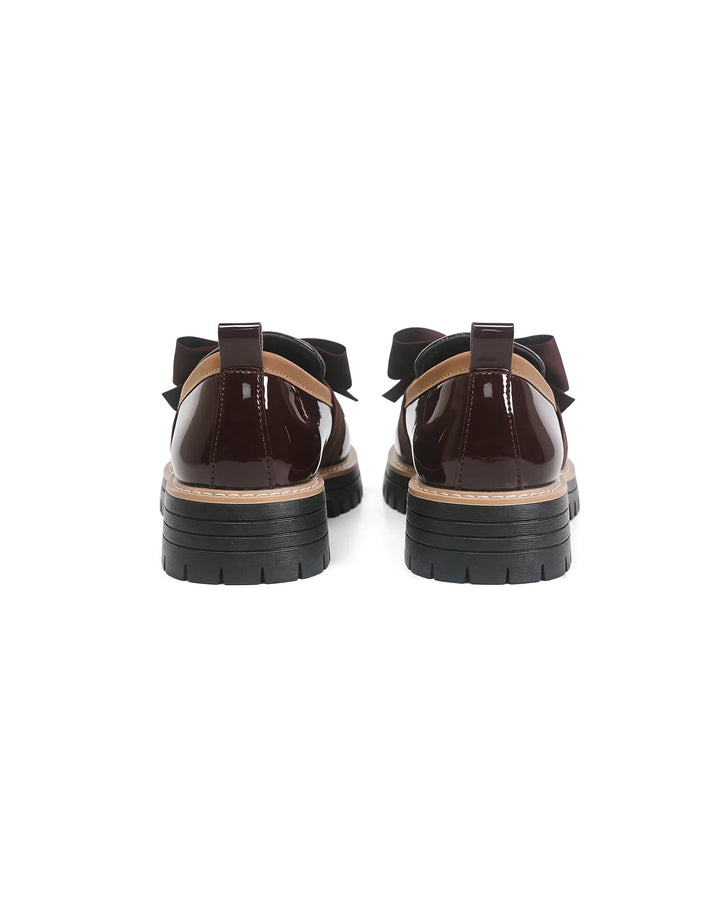 Valerie Bow Plateau Loafers