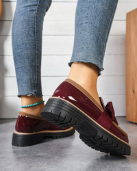 Valerie Bow Plateau Loafers