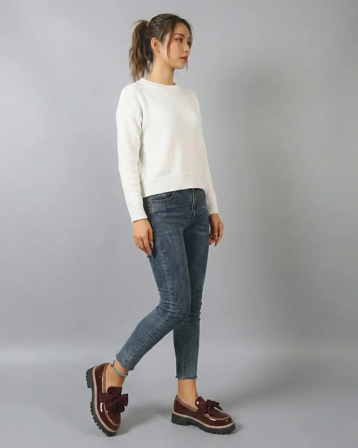 Valerie Bow Plateau Loafers