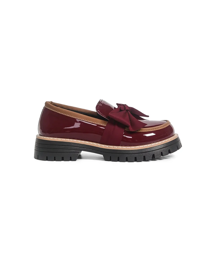 Valerie Bow Plateau Loafers