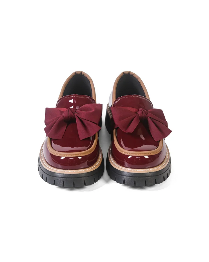 Valerie Bow Plateau Loafers