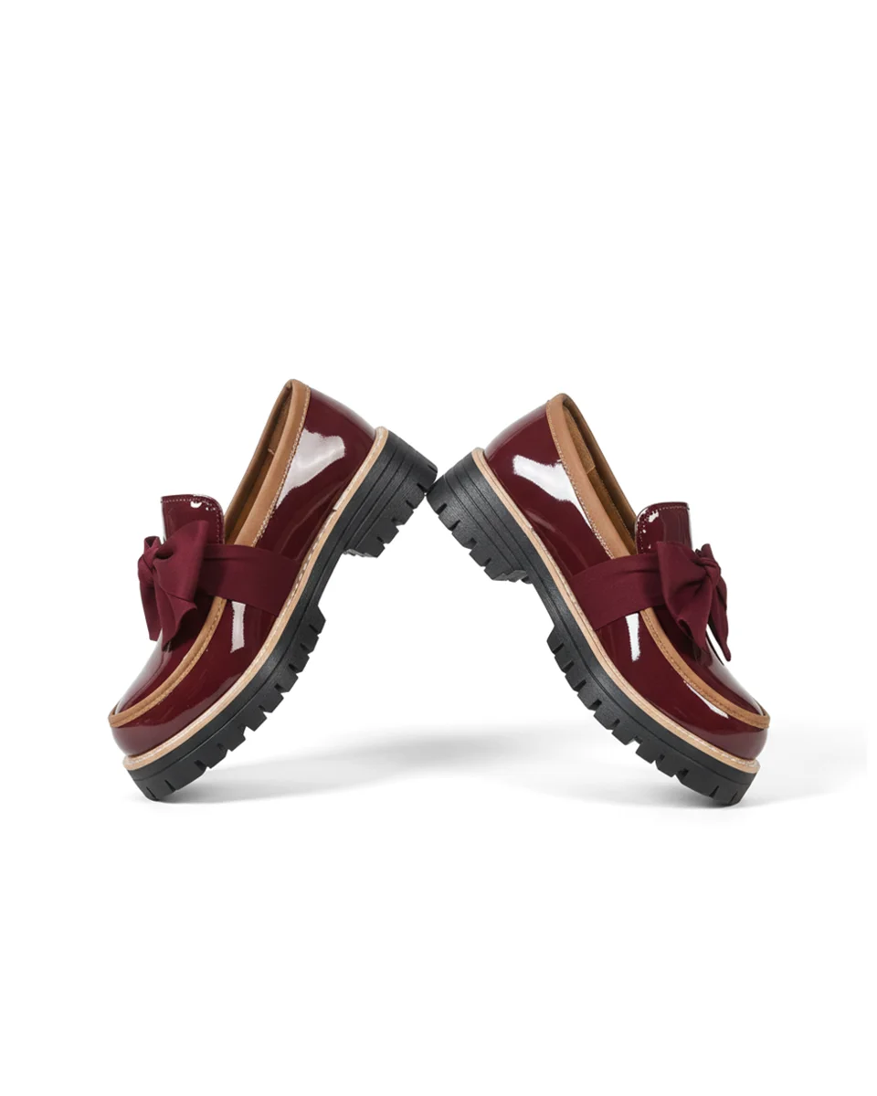 Valerie Bow Plateau Loafers