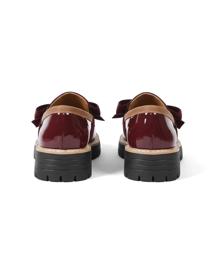Valerie Bow Plateau Loafers