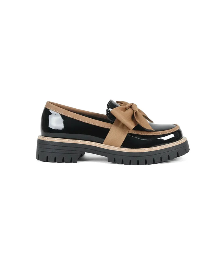 Valerie Bow Plateau Loafers