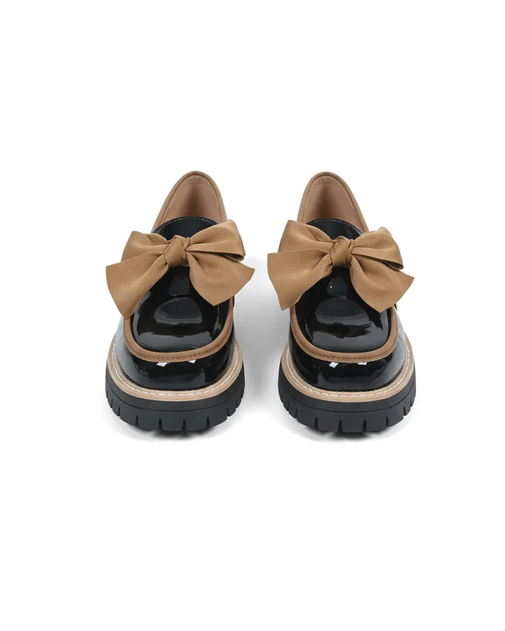 Valerie Bow Plateau Loafers