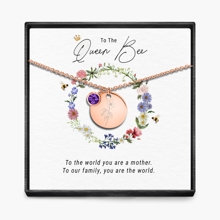 De Koningin Bij - Geboortemaand Hanger Ketting