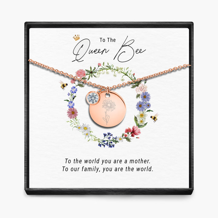 De Koningin Bij - Geboortemaand Hanger Ketting