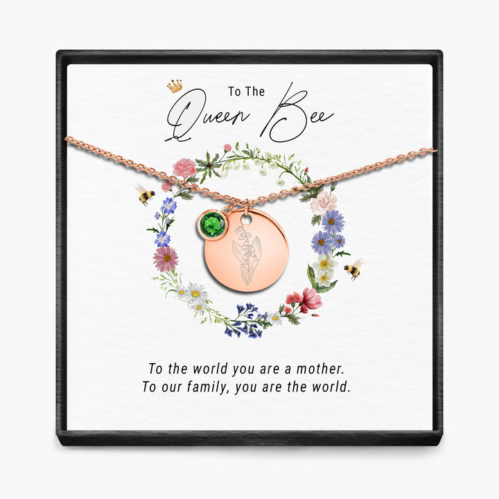 De Koningin Bij - Geboortemaand Hanger Ketting