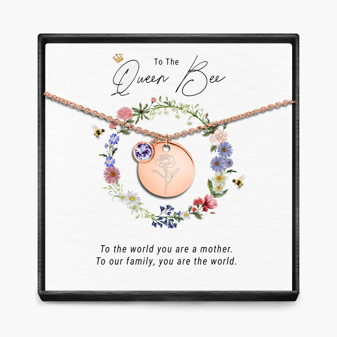 De Koningin Bij - Geboortemaand Hanger Ketting