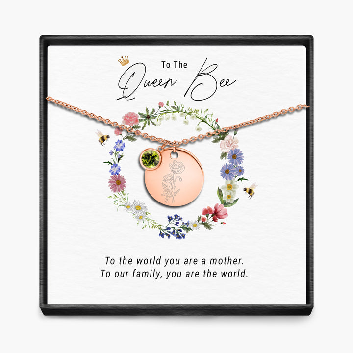 De Koningin Bij - Geboortemaand Hanger Ketting