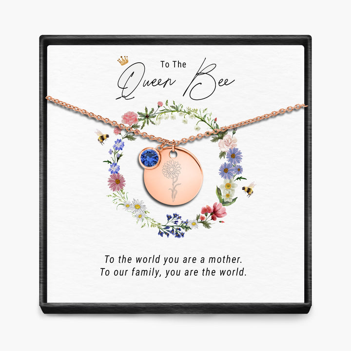 De Koningin Bij - Geboortemaand Hanger Ketting