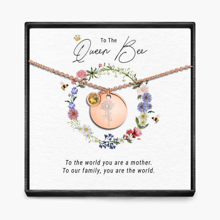 De Koningin Bij - Geboortemaand Hanger Ketting
