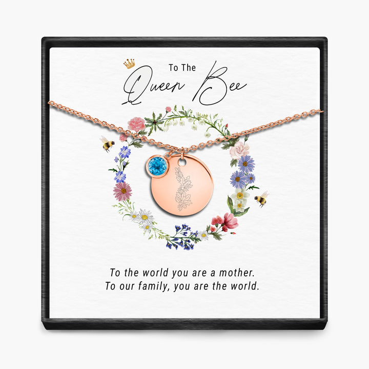 De Koningin Bij - Geboortemaand Hanger Ketting