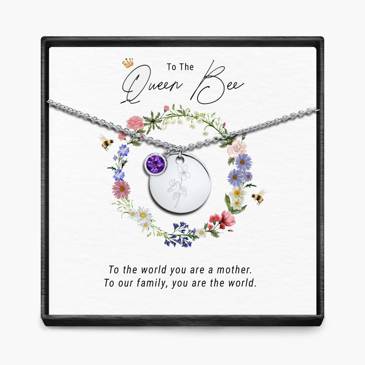De Koningin Bij - Geboortemaand Hanger Ketting