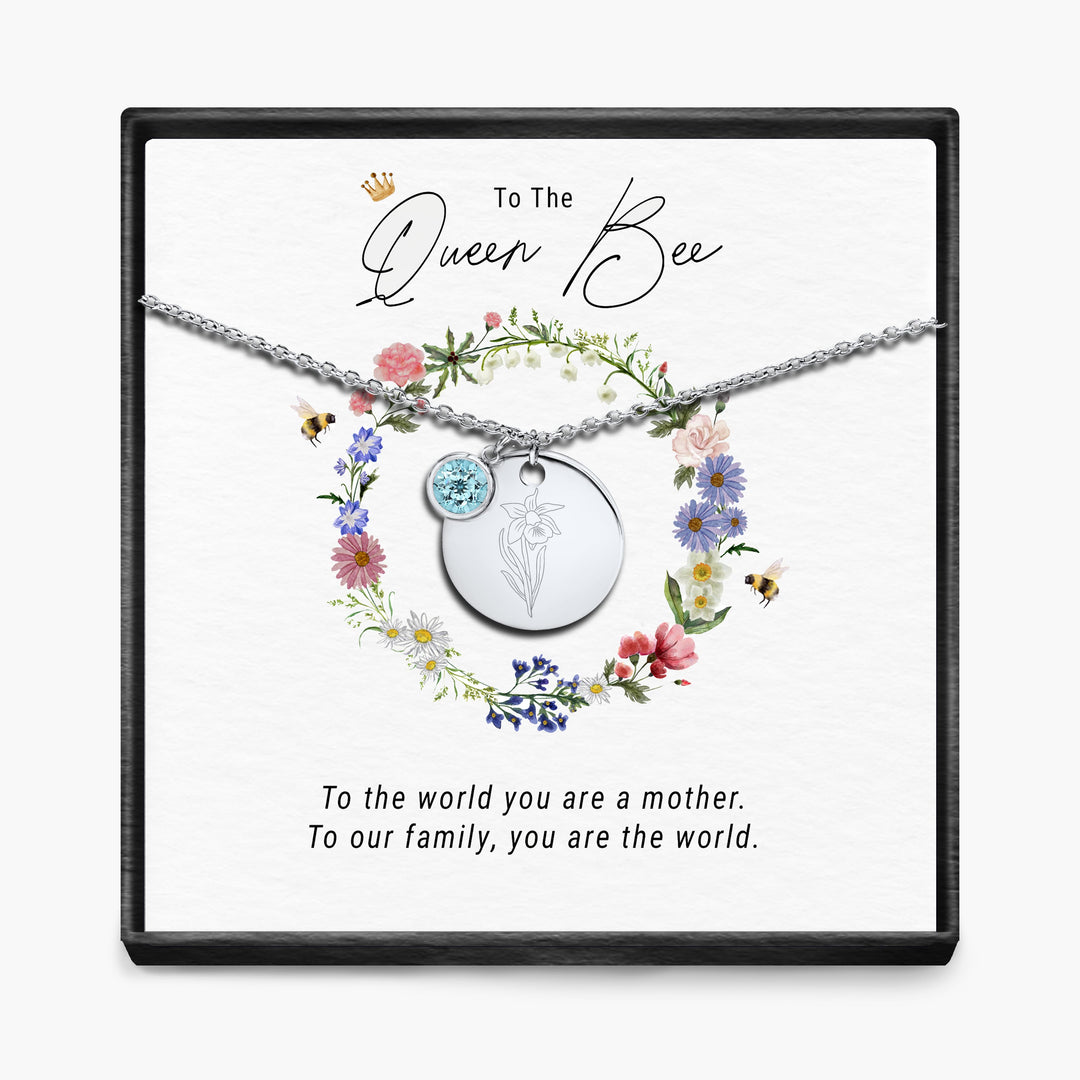 De Koningin Bij - Geboortemaand Hanger Ketting