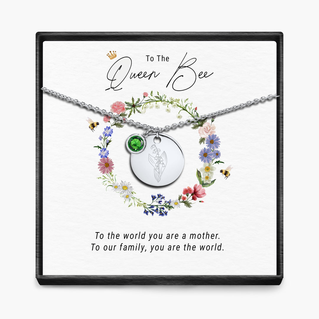 De Koningin Bij - Geboortemaand Hanger Ketting