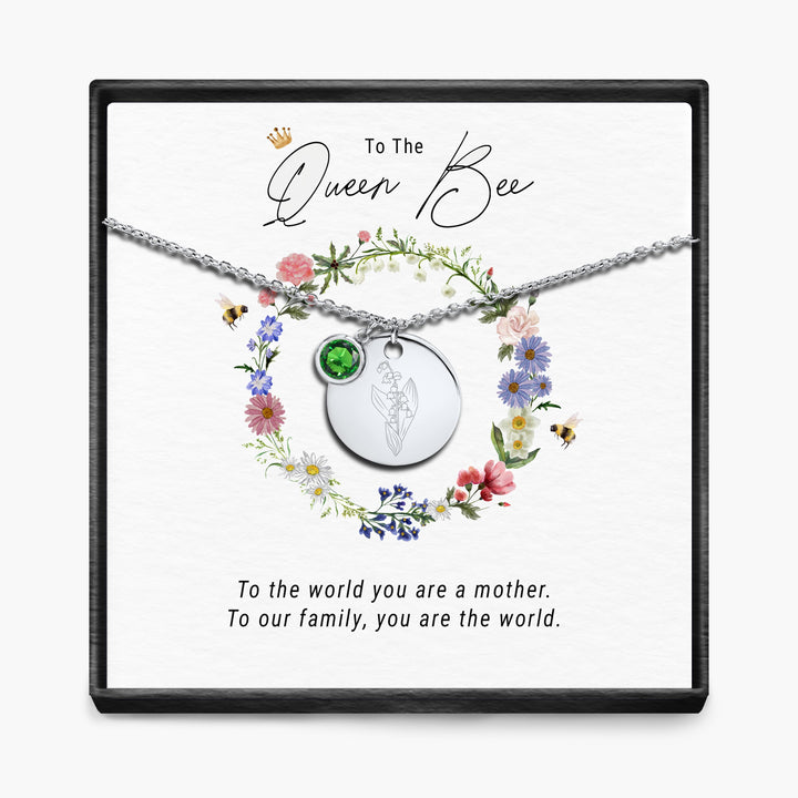 De Koningin Bij - Geboortemaand Hanger Ketting