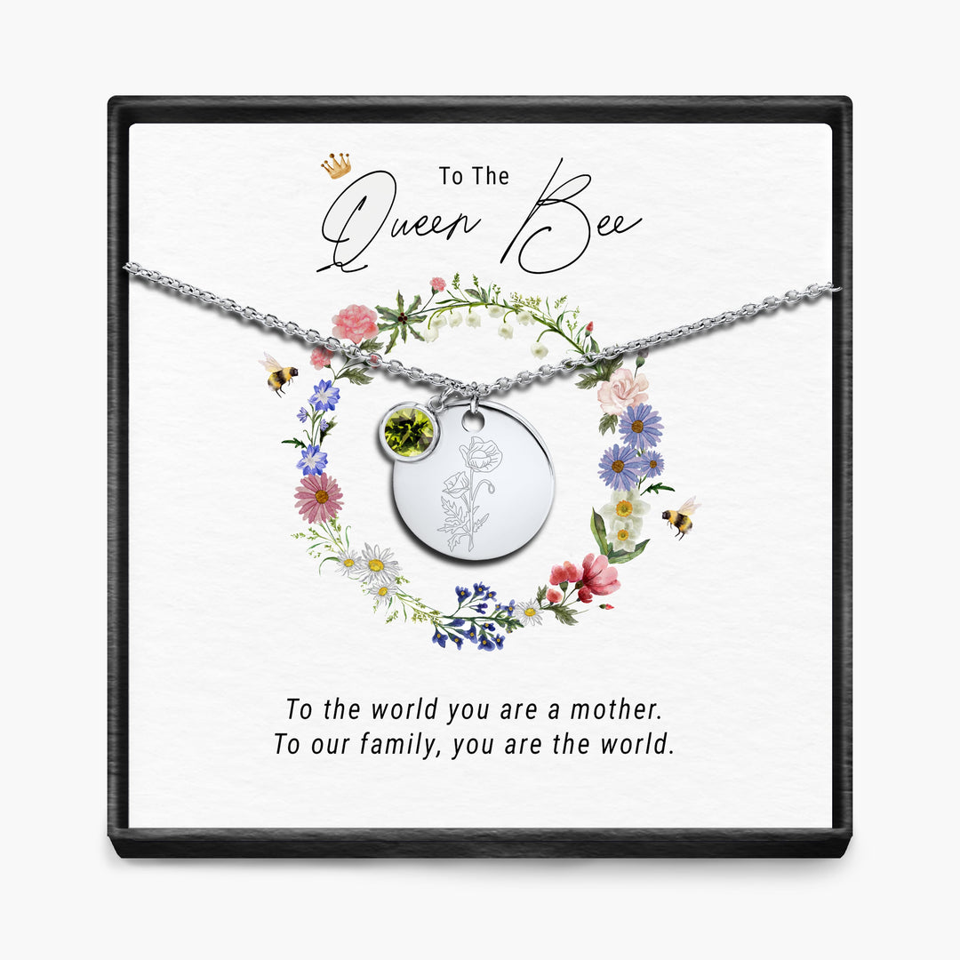 De Koningin Bij - Geboortemaand Hanger Ketting