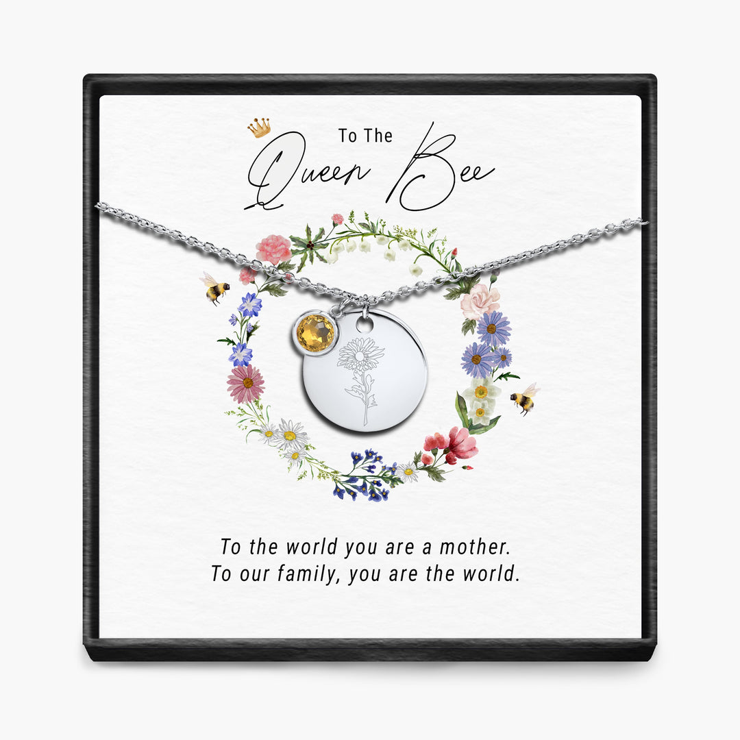 De Koningin Bij - Geboortemaand Hanger Ketting