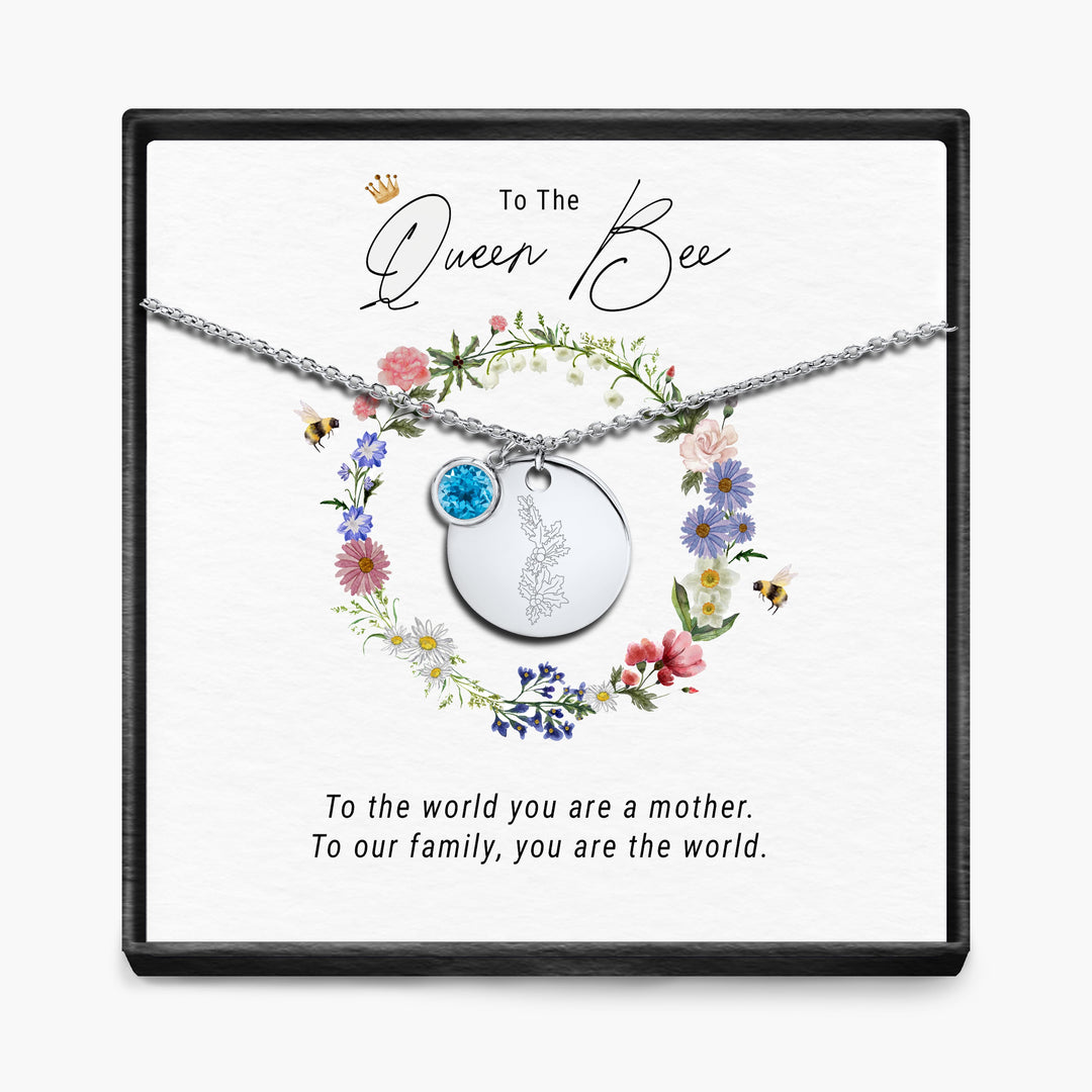 De Koningin Bij - Geboortemaand Hanger Ketting