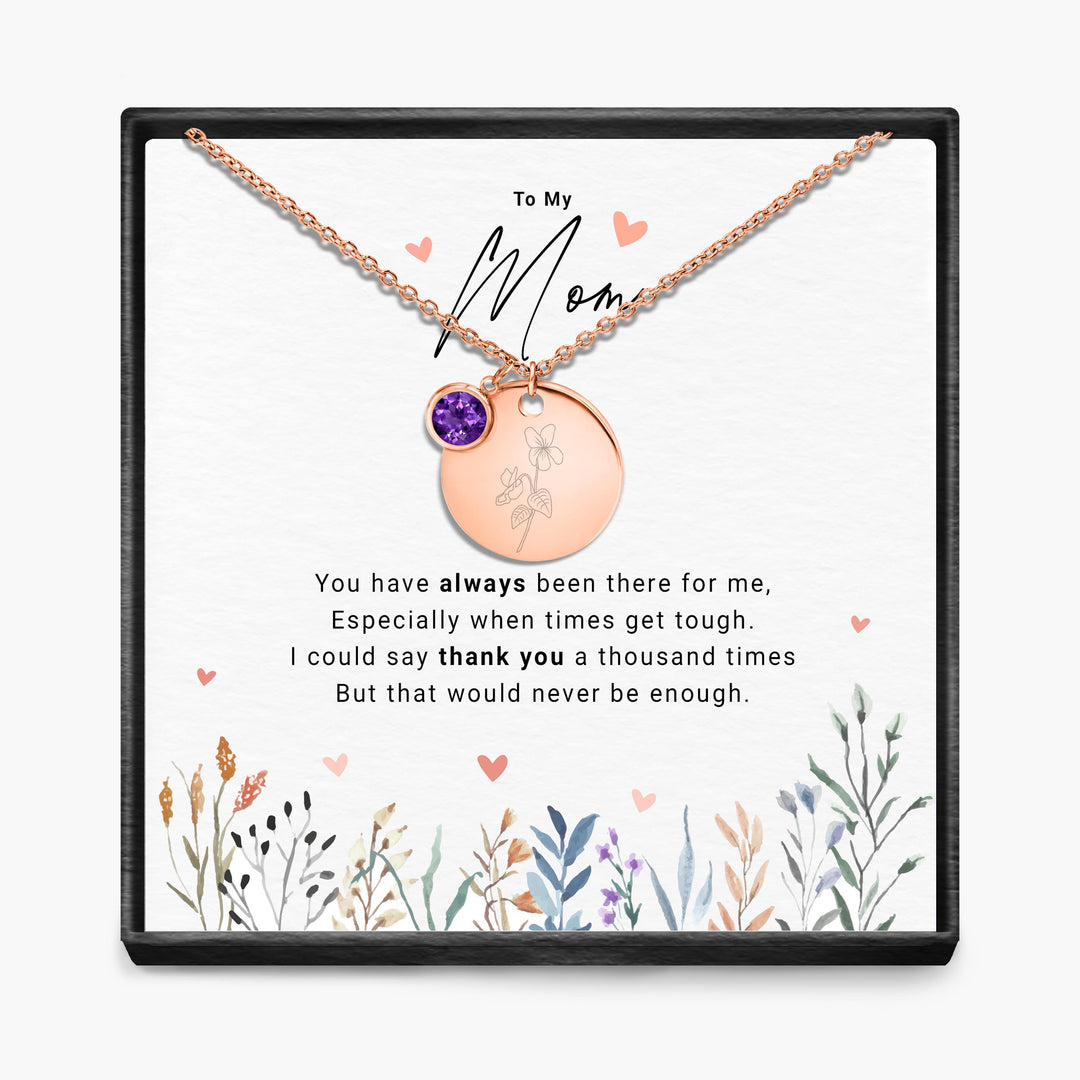 Duizendmaal Dank - Maandsteen Hanger Ketting