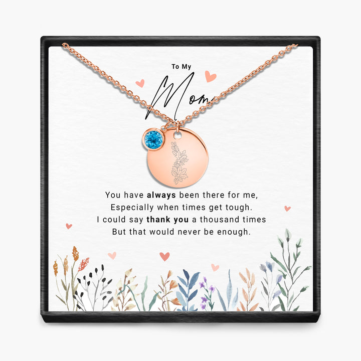 Duizendmaal Dank - Maandsteen Hanger Ketting