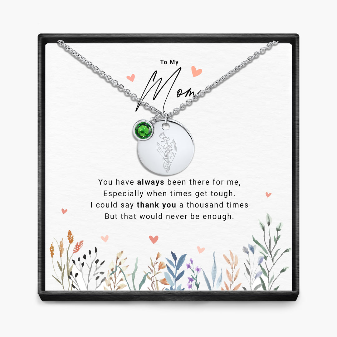 Duizendmaal Dank - Maandsteen Hanger Ketting