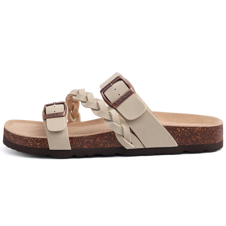 Arden Gevlochten Kurk Comfort Sandalen