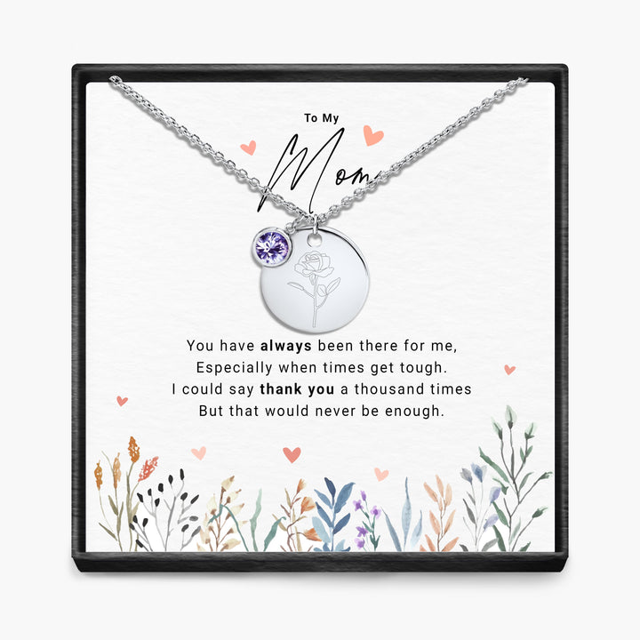Duizendmaal Dank - Maandsteen Hanger Ketting