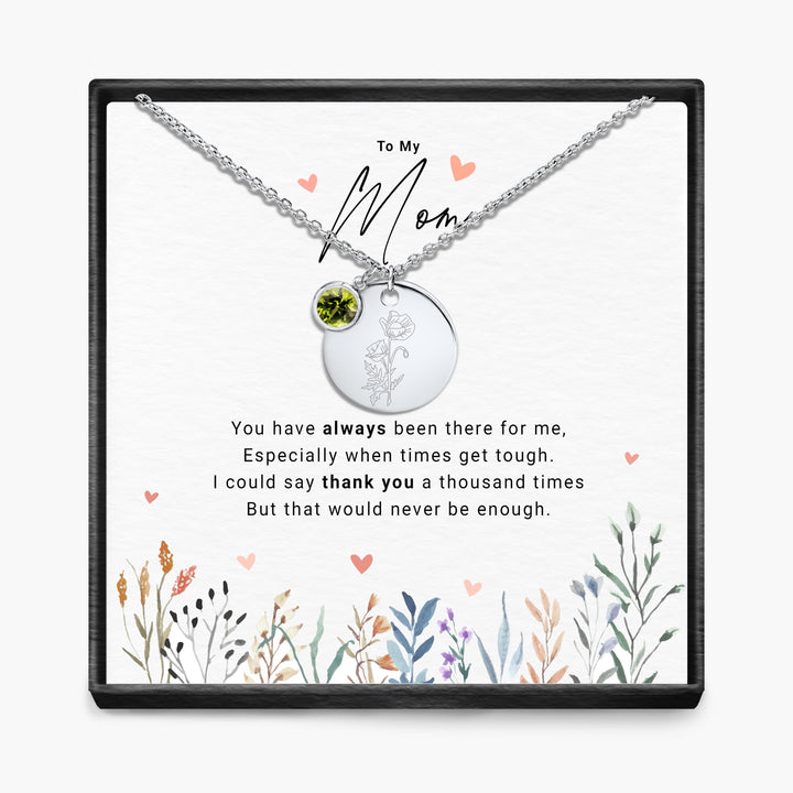 Duizendmaal Dank - Maandsteen Hanger Ketting