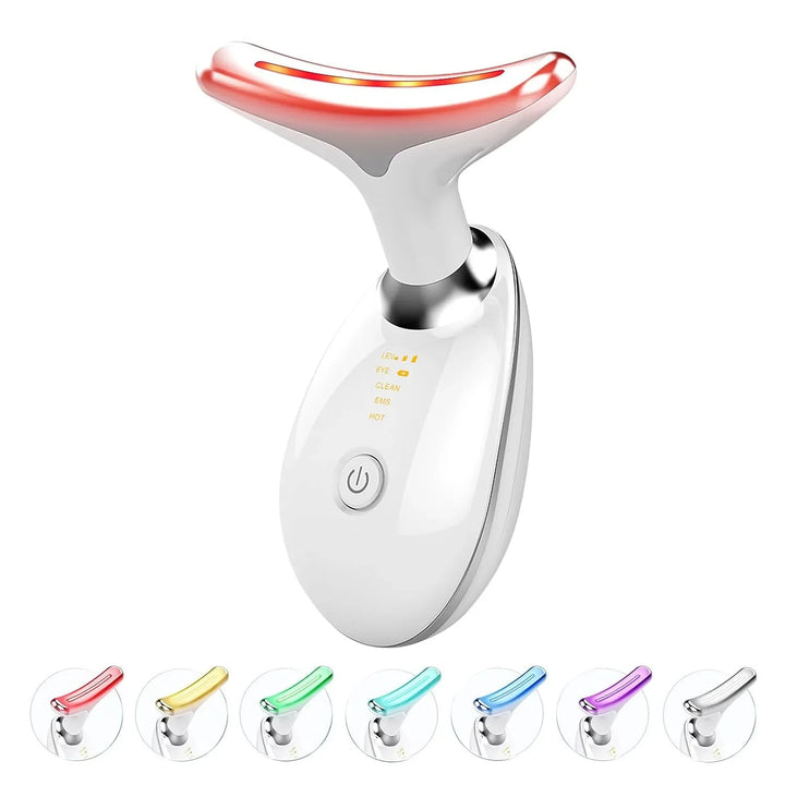 Gezichtsliftende massager, huidverstrakkingsapparaat met LED-verlichting