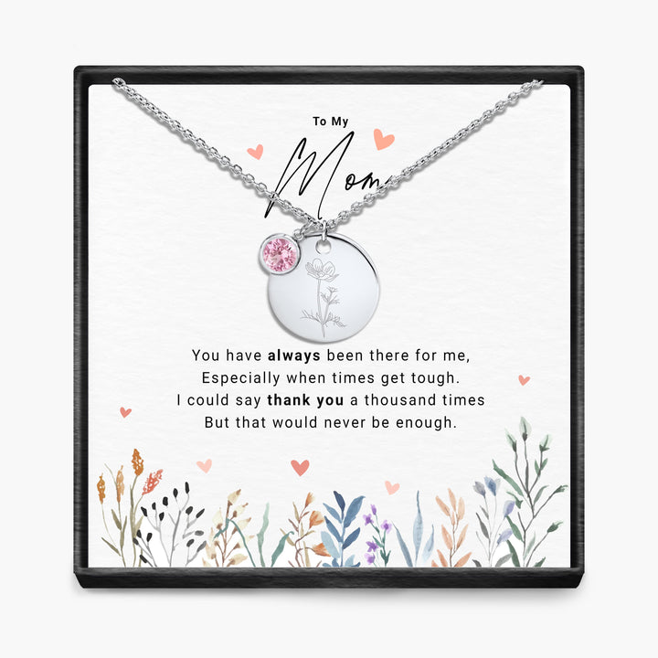 Duizendmaal Dank - Maandsteen Hanger Ketting