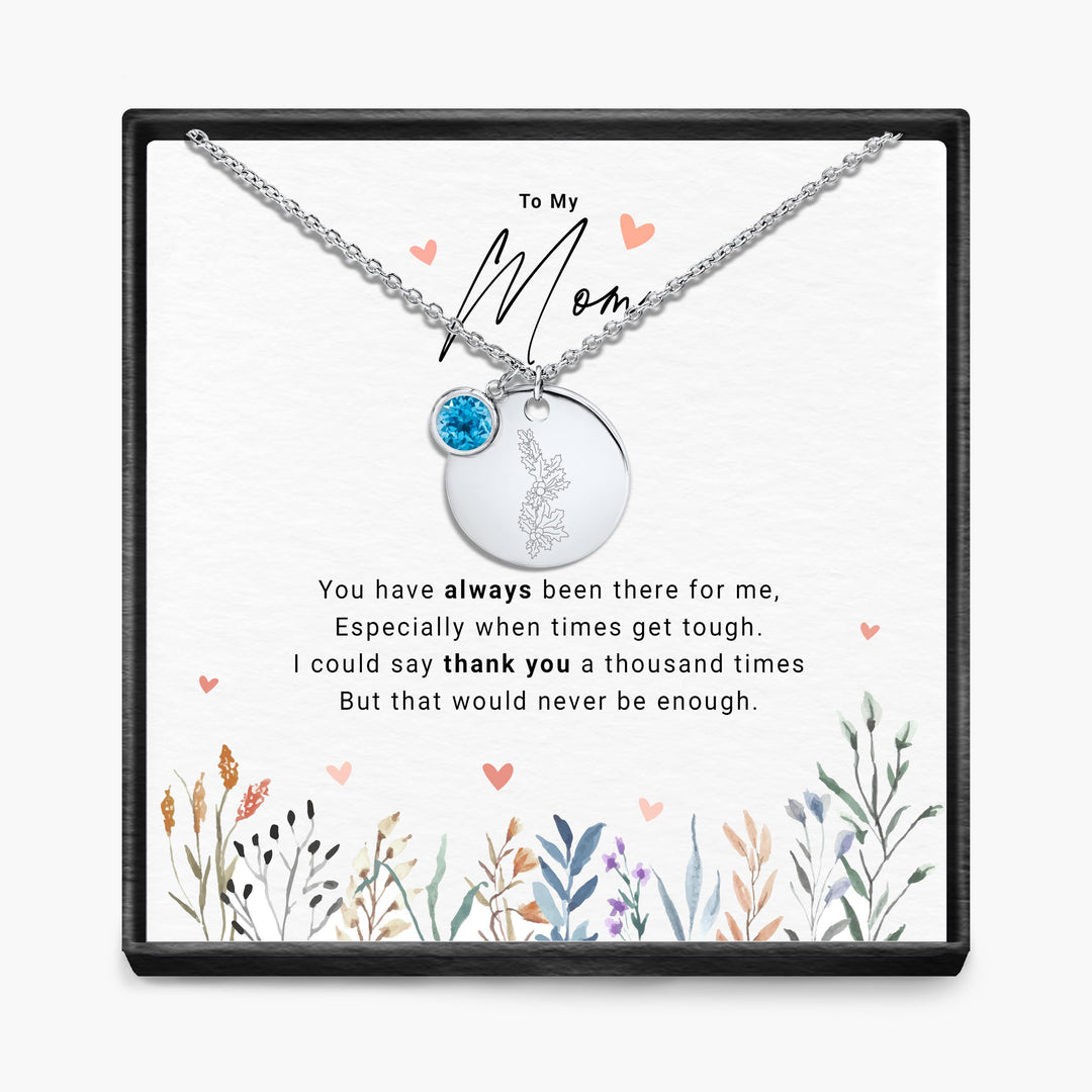 Duizendmaal Dank - Maandsteen Hanger Ketting