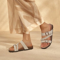 Arden Gevlochten Kurk Comfort Sandalen