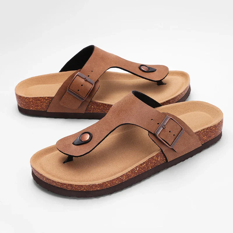 Lunara – Minimale kurken teenslippers