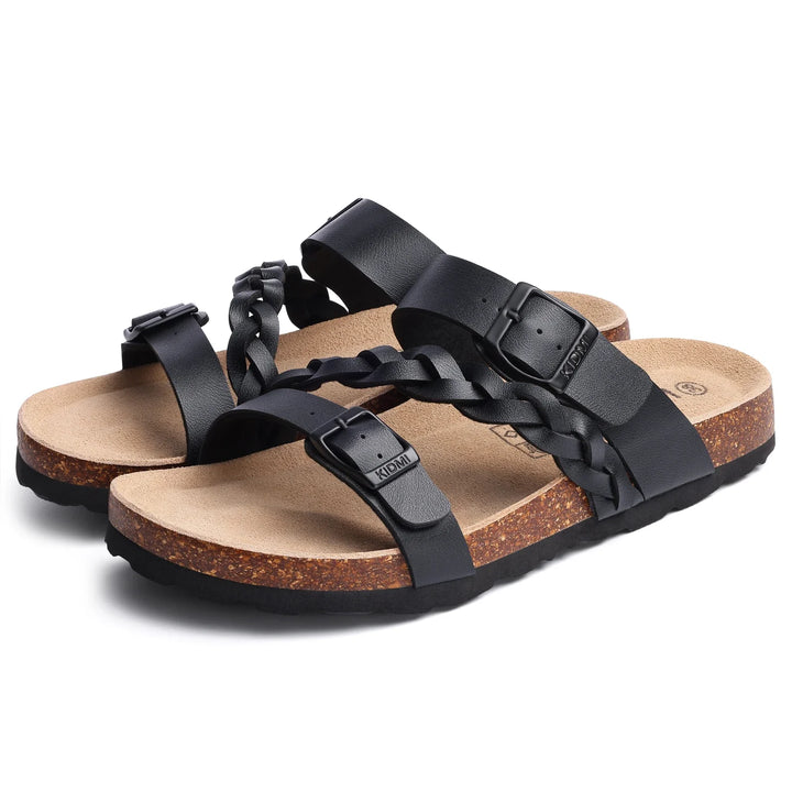 Arden Gevlochten Kurk Comfort Sandalen