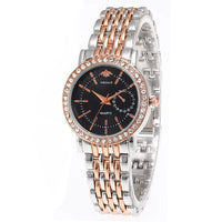 Horloge met kristallen rand