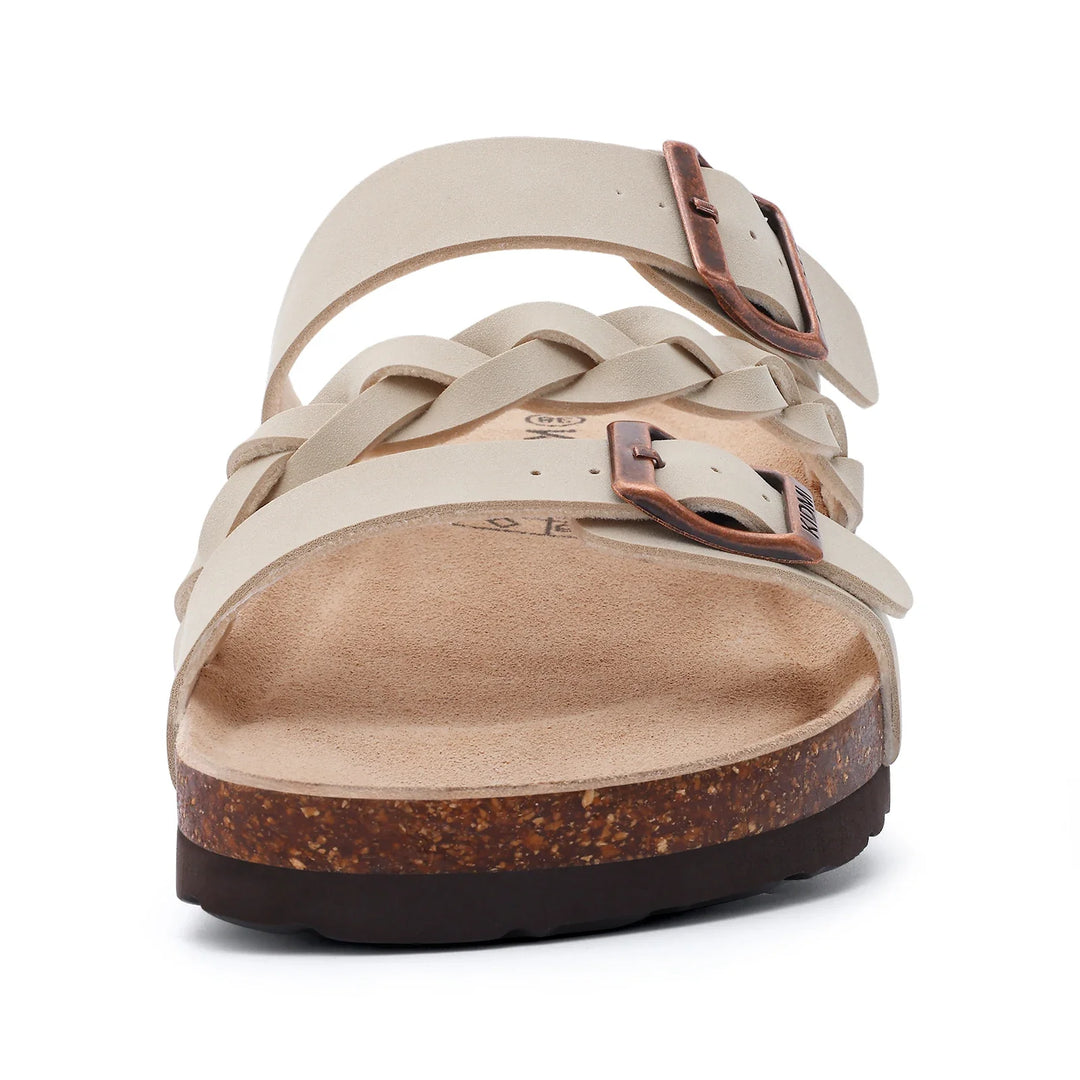 Arden Gevlochten Kurk Comfort Sandalen