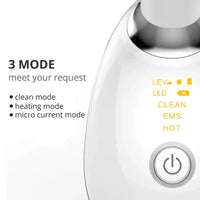 Gezichtsliftende massager, huidverstrakkingsapparaat met LED-verlichting