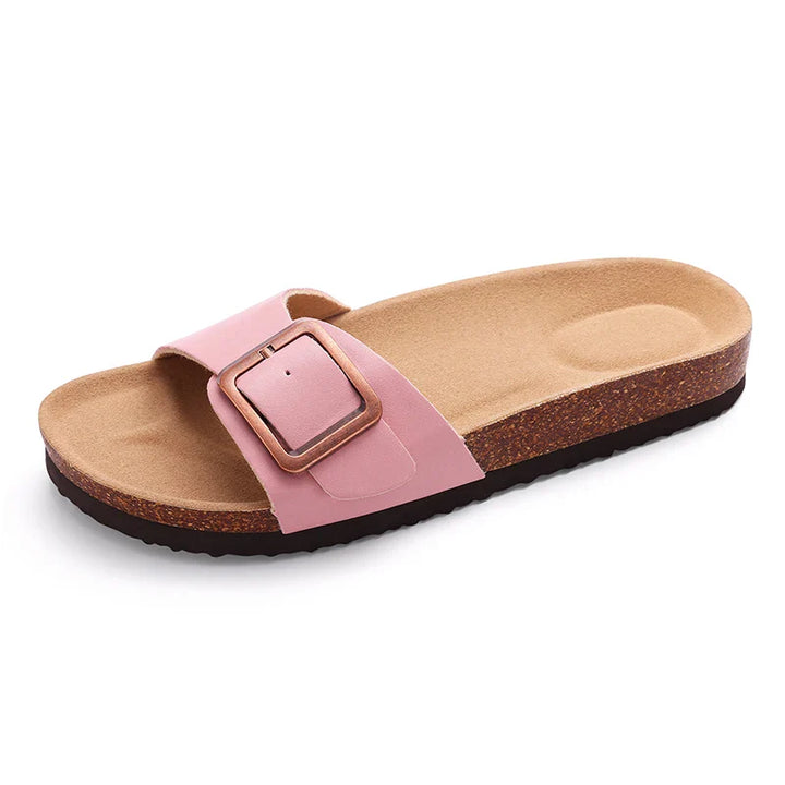 Elira – Minimalistische Kurken Slippers