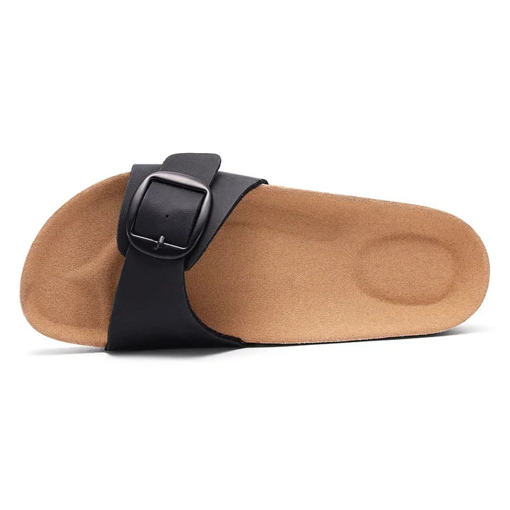 Elira – Minimalistische Kurken Slippers